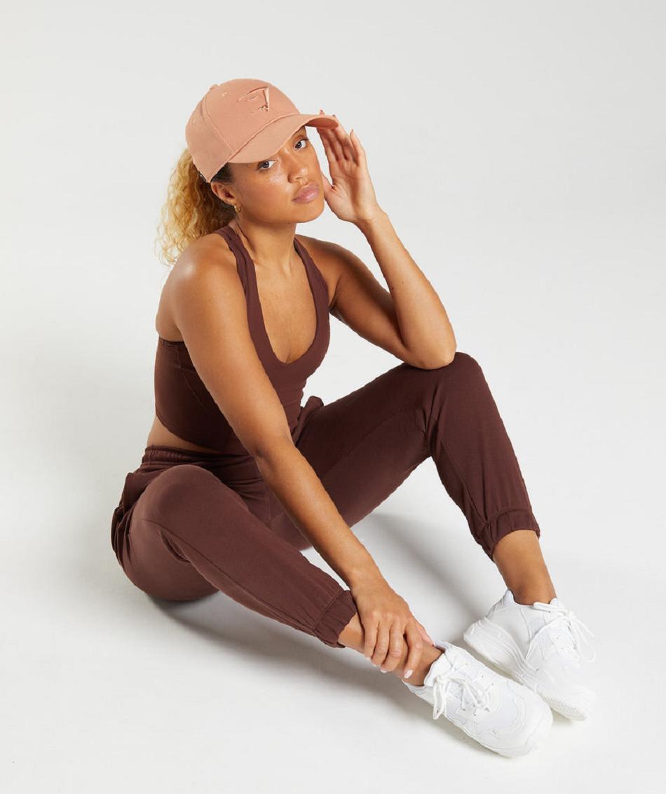 Sombreros Gymshark Whitney Baseball Cap Mujer Beige | CO 3038QMA